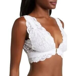 We Are HAH x Free People Got Ur Back Bra Blanc Size XS NWT Lace Coquette Bridal